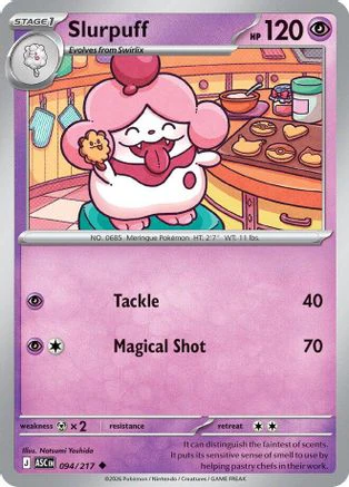 Slurpuff - (094/217) Reverse Holofoil [ME Ascended Heroes]