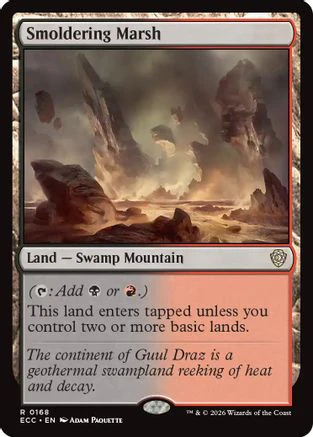 Smoldering Marsh  (ECC-168) - [Commander: Lorwyn Eclipsed]