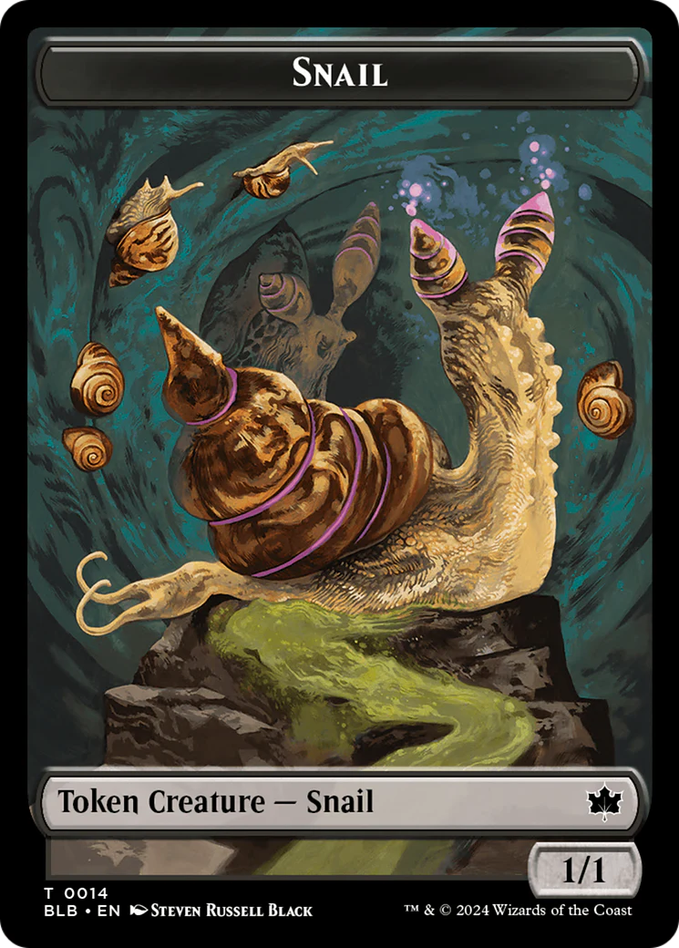 Snail  [Foil]  (BLB-014) - [Bloomburrow Tokens]
