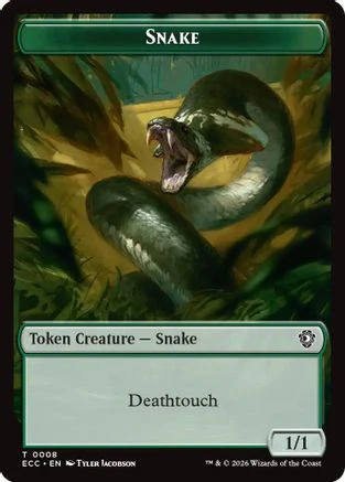 Snake // Scarecrow Double-Sided Token  (ECC-8 // 11) - [Commander: Lorwyn Eclipsed]