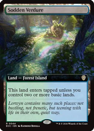Sodden Verdure (Extended Art)  (ECC-044) - [Commander: Lorwyn Eclipsed]