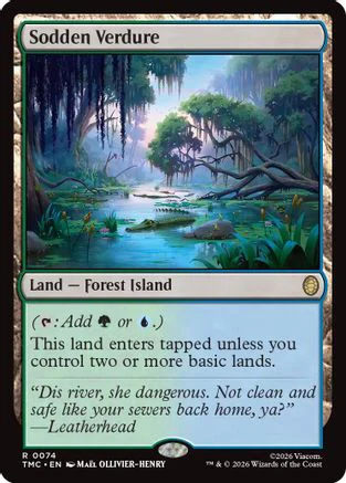 Sodden Verdure  (TMC-074) - [Commander: Teenage Mutant Ninja Turtles]