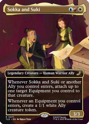 Sokka and Suki (Borderless)  (TLE-071) - [Avatar: The Last Airbender: Eternal-Legal]