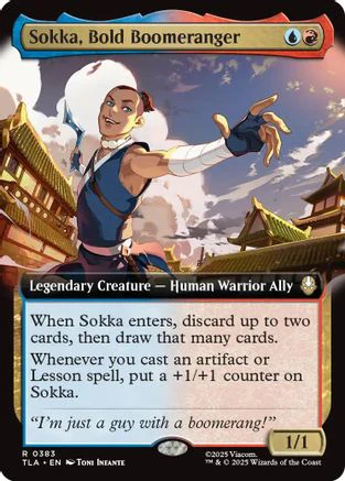 Sokka, Bold Boomeranger (Extended Art)  (TLA-383) - [Avatar: The Last Airbender]