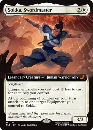 Sokka, Swordmaster (Extended Art)  (TLE-174) - [Avatar: The Last Airbender: Eternal-Legal]