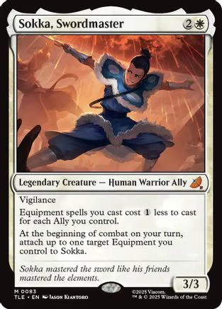 Sokka, Swordmaster  [Foil]  (TLE-083) - [Avatar: The Last Airbender: Eternal-Legal]
