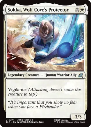 Sokka, Wolf Cove's Protector (0274)  (TLE-274) - [Avatar: The Last Airbender: Eternal-Legal]