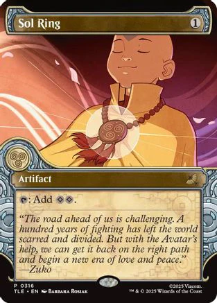 Sol Ring (Showcase)  (TLE-316) - [Avatar: The Last Airbender: Eternal-Legal]