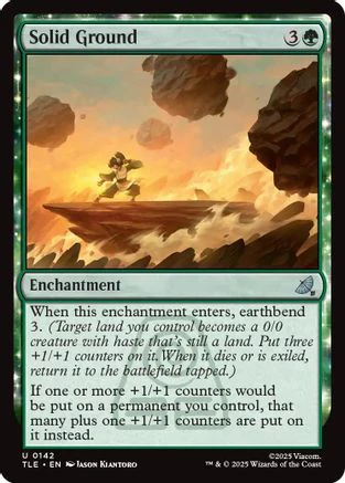 Solid Ground  [Foil]  (TLE-142) - [Avatar: The Last Airbender: Eternal-Legal]