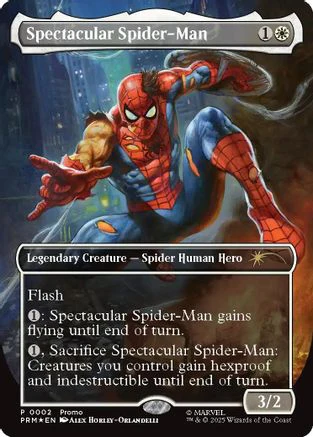 Spectacular Spider-Man (Borderless)  [Foil]  (MEDIA-002) - [Media Promos]