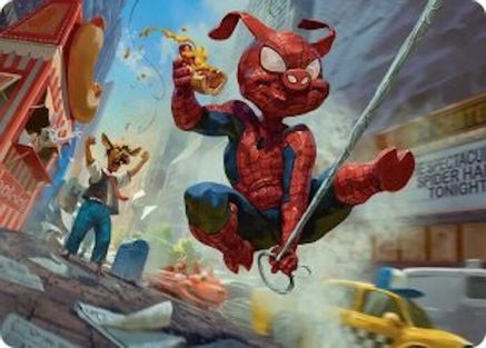 Spider-Ham, Peter Porker Art Card  (AASPM-019) - [Art Series: Marvel's Spider-Man]