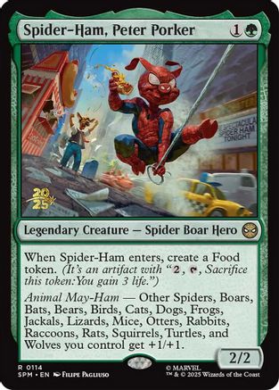 Spider-Ham, Peter Porker  [Foil]  (PRE-114) - [Prerelease Cards]