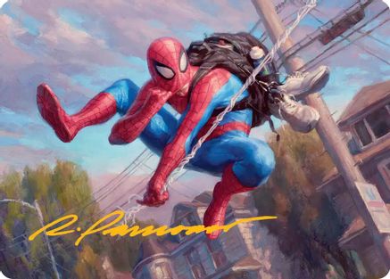 Spider-Man, Web-Slinger Art Card (Gold-Stamped Signature)  (AASPM-004) - [Art Series: Marvel's Spider-Man]