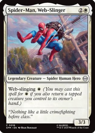 Spider-Man, Web-Slinger  [Foil]  (SPM-016) - [Marvel's Spider-Man]