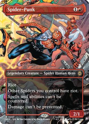 Spider-Punk (0207) (Borderless)  [Foil]  (SPM-207) - [Marvel's Spider-Man]