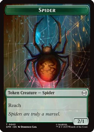Spider // Treasure Double-Sided Token  (SPM-3 // 7) - [Marvel's Spider-Man]
