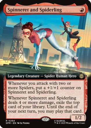 Spinneret and Spiderling (Extended Art)  (SPM-264) - [Marvel's Spider-Man]
