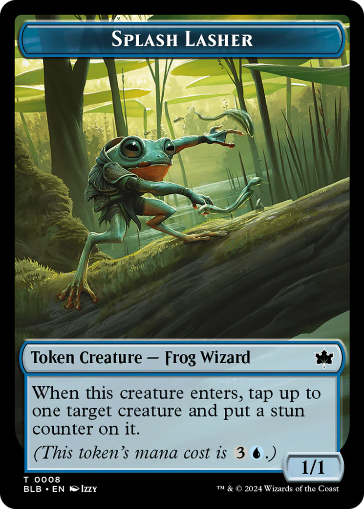 Splash Lasher  [Foil]  (BLB-008) - [Bloomburrow Tokens]
