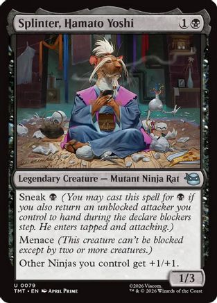 Splinter, Hamato Yoshi  [Foil]  (TMT-079) - [Teenage Mutant Ninja Turtles]