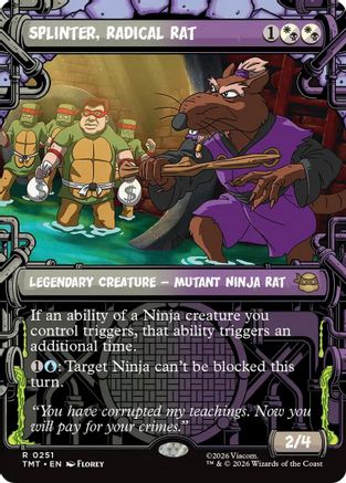 Splinter, Radical Rat (Showcase)  (TMT-251) - [Teenage Mutant Ninja Turtles]