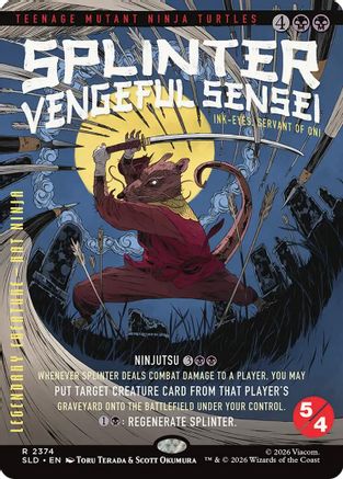 Splinter, Vengeful Sensei - Ink-Eyes, Servant of Oni  (SLD-2374) - [Secret Lair Drop Series]