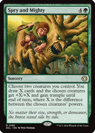 Spry and Mighty  [Foil]  (PPECL-195) - [Promo Pack: Lorwyn Eclipsed]