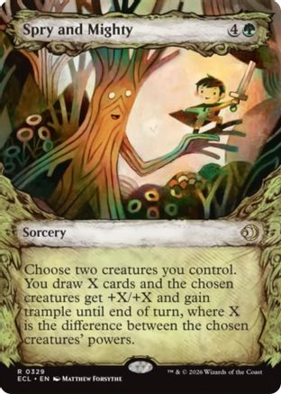 Spry and Mighty (Showcase)  (ECL-329) - [Lorwyn Eclipsed]