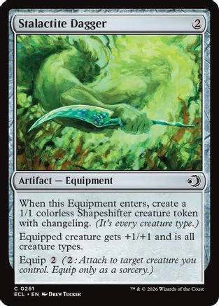 Stalactite Dagger  [Foil]  (ECL-261) - [Lorwyn Eclipsed]