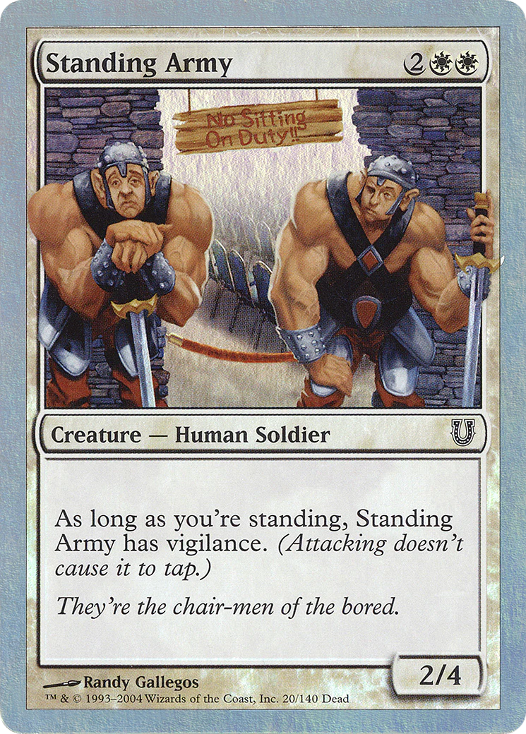 Standing Army  [Foil]  (UNH-20★) - [Unhinged]