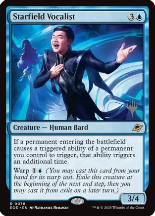 Starfield Vocalist  [Foil]  (PPEOE-078) - [Promo Pack: Edge of Eternities]