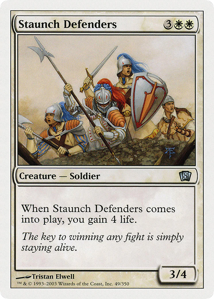 Staunch Defenders  (8ED-049) - [Eighth Edition]