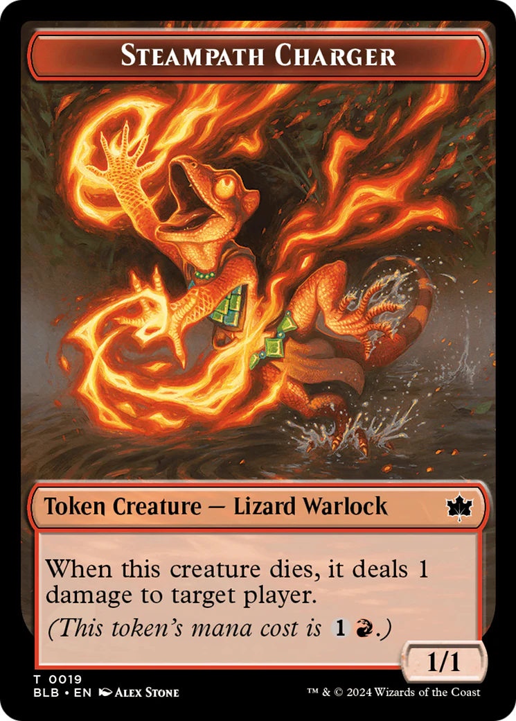 Steampath Charger  (BLB-019) - [Bloomburrow Tokens]