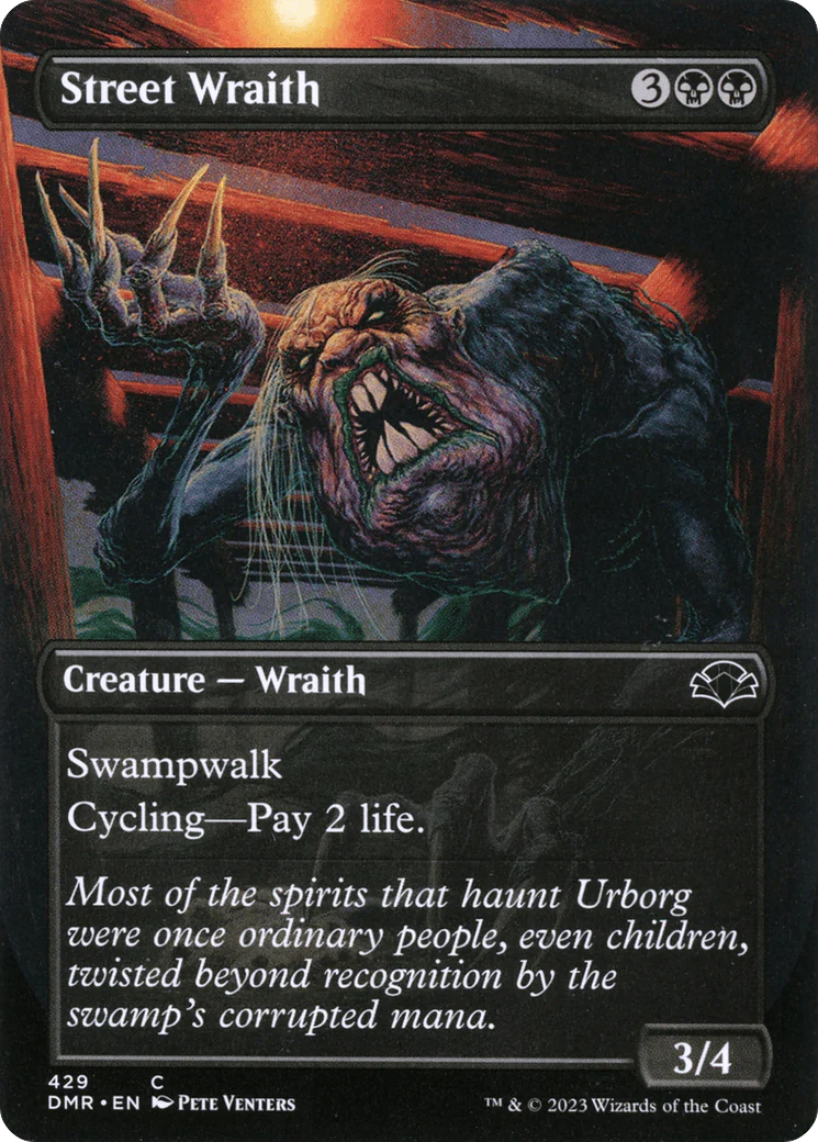 Street Wraith (Borderless Alternate Art) [Dominaria Remastered]