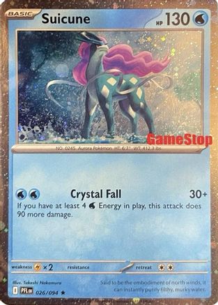 Suicune (Cosmos Holo) (Gamestop Exclusive) - (026) Holofoil [Miscellaneous Cards & Products]