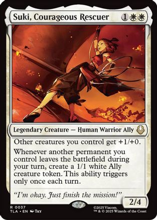 Suki, Courageous Rescuer  [Foil]  (TLA-037) - [Avatar: The Last Airbender]