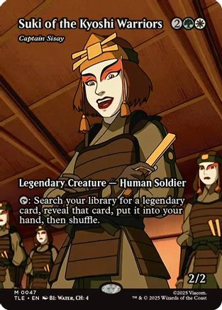 Suki of the Kyoshi Warriors - Captain Sisay (Borderless)  (TLA-047) - [Avatar: The Last Airbender]