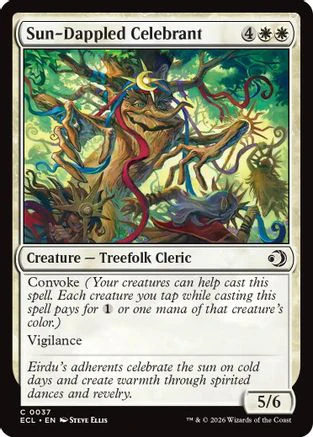 Sun-Dappled Celebrant  (ECL-037) - [Lorwyn Eclipsed]