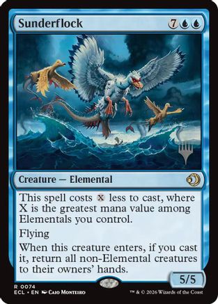 Sunderflock  [Foil]  (PPECL-074) - [Promo Pack: Lorwyn Eclipsed]