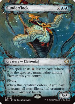 Sunderflock (Showcase)  [Foil]  (ECL-309) - [Lorwyn Eclipsed]
