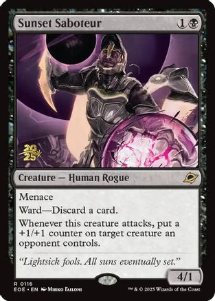 Sunset Saboteur  [Foil]  (PRE-116) - [Prerelease Cards]