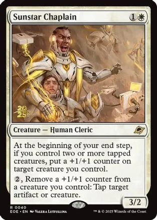 Sunstar Chaplain  [Foil]  (PRE-040) - [Prerelease Cards]