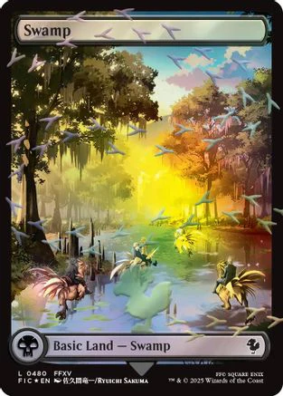 Swamp (Chocobo Track Foil)  [Foil]  (FIC-480) - [Commander: FINAL FANTASY]