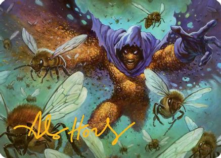 Swarm, Being of Bees Art Card (Gold-Stamped Signature)  (AASPM-011) - [Art Series: Marvel's Spider-Man]
