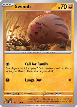 Swinub - 077/159  - (077/159)  [SV09 Journey Together]