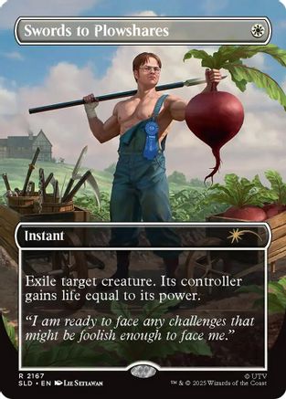 Swords to Plowshares (2167)  [Foil]  (SLD-2167) - [Secret Lair Drop Series]