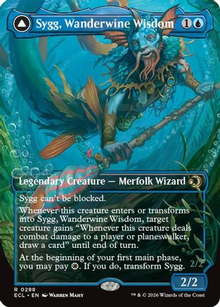 Sygg, Wanderwine Wisdom (Borderless)  [Foil]  (ECL-288) - [Lorwyn Eclipsed]