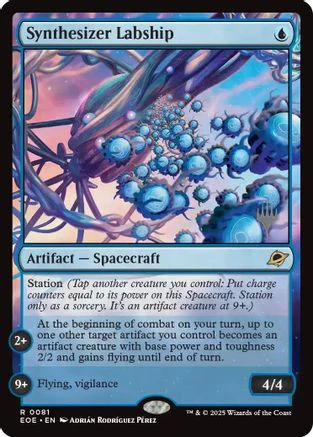 Synthesizer Labship  [Foil]  (PPEOE-081) - [Promo Pack: Edge of Eternities]