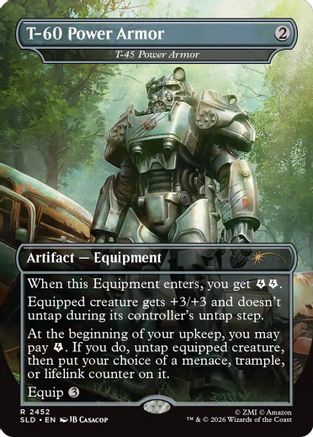 T-60 Power Armor - T-45 Power Armor  (SLD-2452) - [Secret Lair Drop Series]