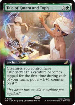 Tale of Katara and Toph (Extended Art)  [Foil]  (TLE-207) - [Avatar: The Last Airbender: Eternal-Legal]