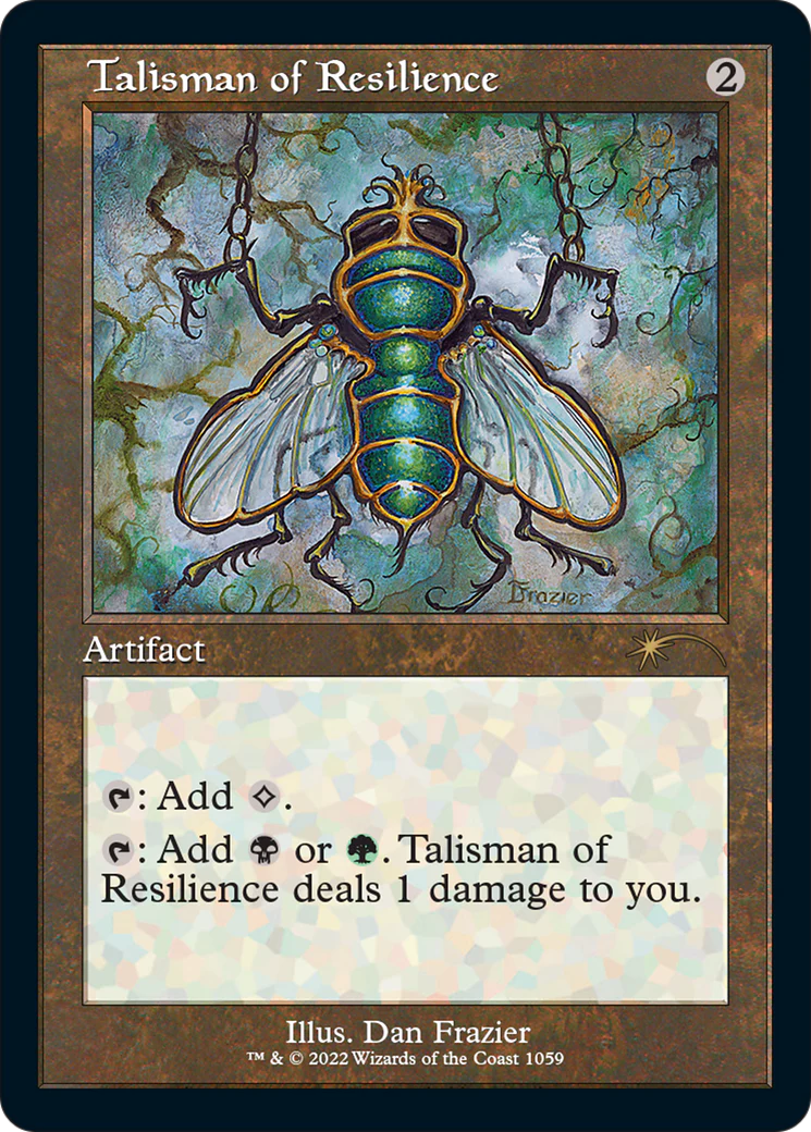 Talisman of Resilience [Etched Foil]  (SLD-1059) - [Secret Lair Drop]